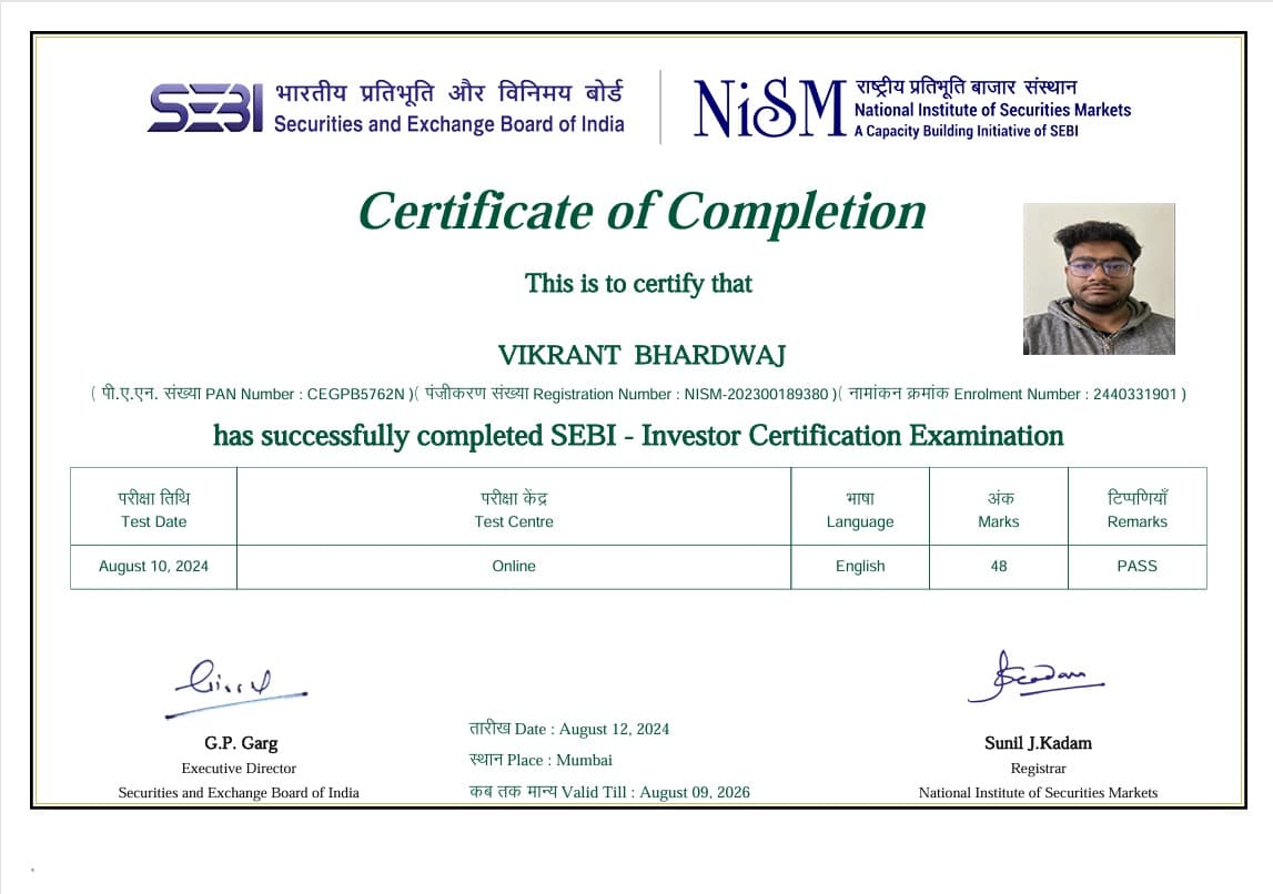 SEBI Investor Certification Examination